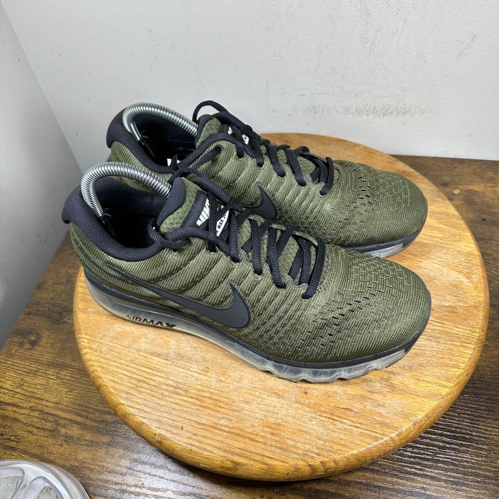 Nike Air Max 2017 Mens Running Shoes Cargo Khaki Black 849559-302 Size 8